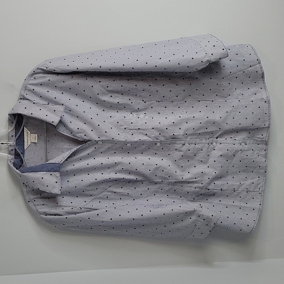 Christopher & Banks button down Stripes & Polka Dots Dress Shirt Size XL - Picture 1 of 6